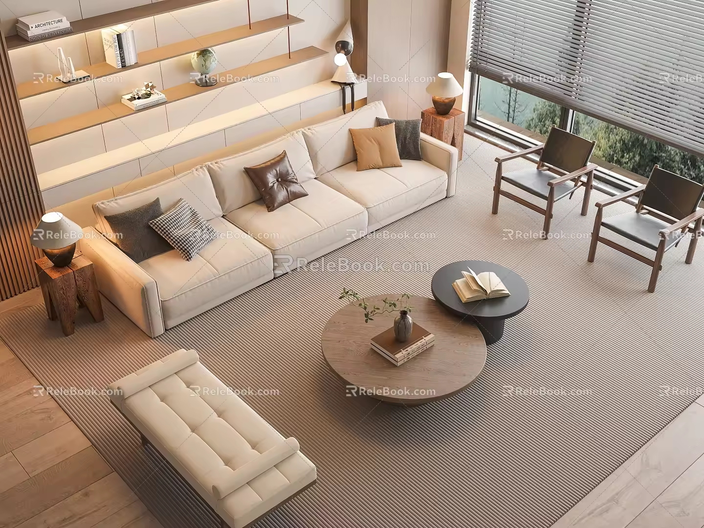 Modern sofa combination 3d model