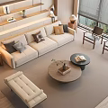 Modern sofa combination 3d model