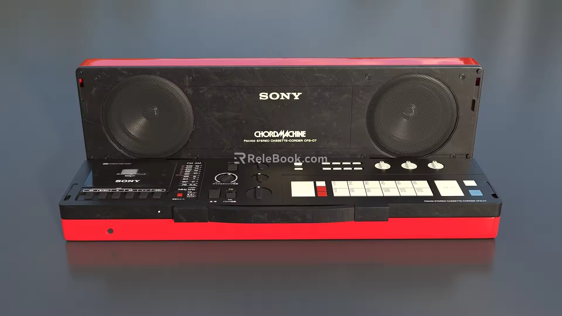 Synthesizer Tuner Sony Synthesizer Mixer Electronic Organ Reverberator Controller Music Synthesis Equipment Low Face Number Low Mode Simple Mode Video Level 3d model