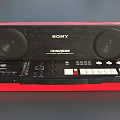 Synthesizer Tuner Sony Synthesizer Mixer Electronic Organ Reverberator Controller Music Synthesis Equipment Low Face Number Low Mode Simple Mode Video Level 3d model