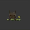 Vintage Wooden Cart With Wheels On Muddy Ground Surrounded By Flowers And Grass