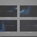 TV Screens Display Creative Visual Presentations Including Night Scene Abstract Patterns And Minimal Design