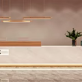 New Chinese Reception Desk Front Desk 3d model