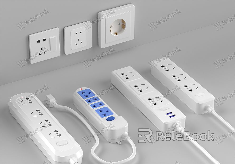 Modern socket patch panel model