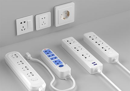 Modern socket patch panel 3d model