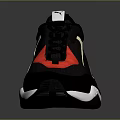 Trendy Colorful Sneakers With Black Red Yellow Blue Green Accents And Thick Sole Design