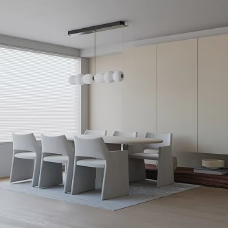 Modern table combination 3d model