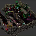 Underground Cave Cave Dungeon Game Environment Game Scene Fairy Tale Scene Fairy Tale 3d model