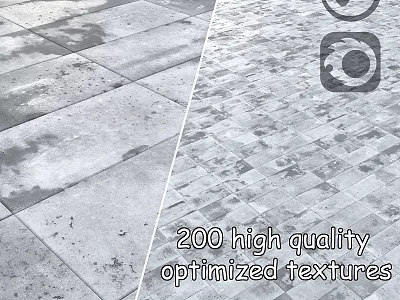 200 High Quality Optimized Textures For Construction And Design Use 3d model