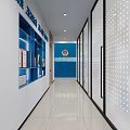 Modern Emergency Management Control Room Interior With Large Command Screen And Control Consoles