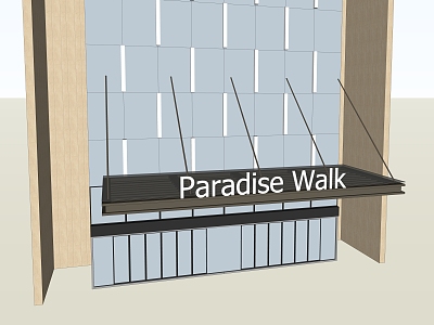 steel structure canopy model