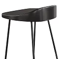 Modern Bar Stools With Black Metal Frame And Sleek Minimalist Design For Kitchen 3d model