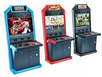 Modern game arcade 3d model