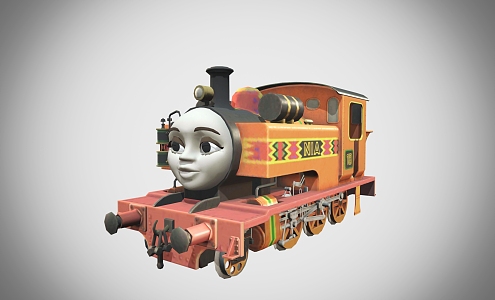 Train Thomas Cartoon Train 3d model