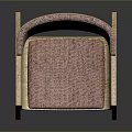 Modern Accent Chair With Wooden Frame Pink Fabric Upholstery And Curved Armrests