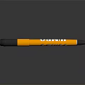 Yellow And Black Pen With White CATWAC Logo On Black Surface With Silver Tip