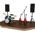 Stage Band Instrumental Rock 3d model