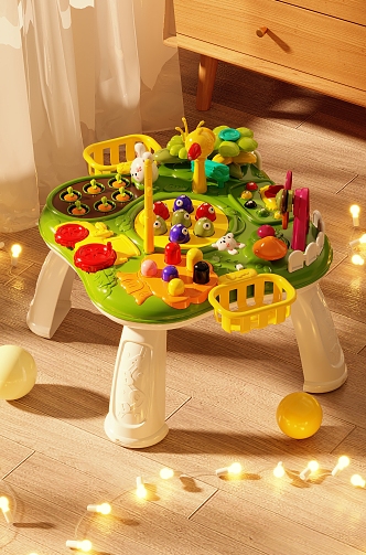 Modern Children's Early Education Game Table Educational Game Table Children's Toy Table 3d model