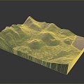 Geography, topography, mountain shape, ridge, ridge, valley, mountain range, canyon, geomorphology, mountain peak, mountain body 3d model