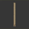 Natural Wooden Room Divider With Four Woven Panels Simple Traditional Design