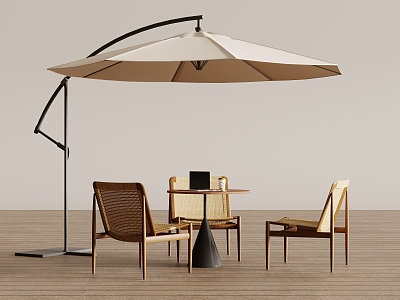 Modern Outdoor Table and Chair Combination Parasol model