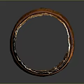Rustic Wooden Barrel Storage Equipment With Natural Wood Staves And Metal Rings