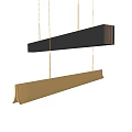Sleek Modern Pendant Lights With Long Metallic Design For Home Interior Decor