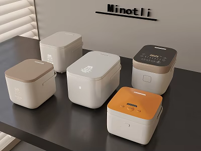 Minotli Stylish Kitchen Appliances In Various Colors And Modern Designs 3d model