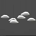 Multiple Modern Pendant Lights with Sleek Design and Hanging Style 3d model