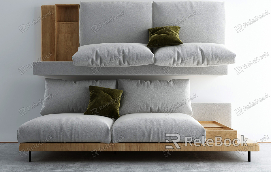 modern double sofa leisure sofa model