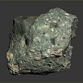 Natural Stone Featuring Green Patina Irregular Holes And Rough Texture Design