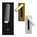 Modern Wall Lamps in Gray Gold White with Sleek Cylindrical Metallic Design