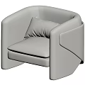 Modern Single Sofa Single Chair Leisure Chair 3d model