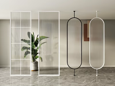 partition glass partition glass screen changhong glass partition screen partition 3d model