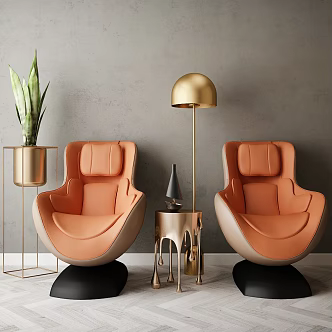 Light Luxury Leisure Sofa Combination Chair 3d model