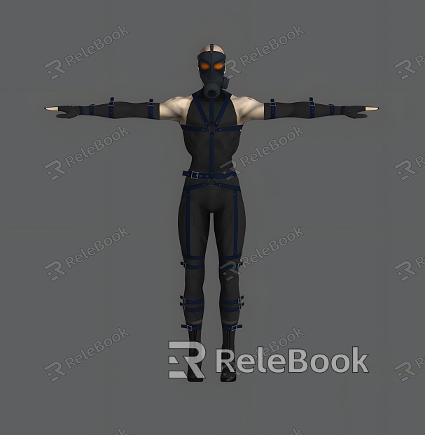 Killer Assassin Assassin Killer Man Mask Clothes Bad People model