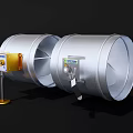 Flow controller throttle valve 3d model
