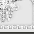 Intricate Carved Design Featuring Vase With Flowers And Circular Ornamental Frame