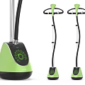 Modern Green And Black Garment Steamer With Upright Stand And Easy Use Design