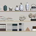 New Chinese style ornaments combination 3d model