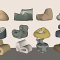 Single Sofa Lazy Sofa Casual Sofa 3d model