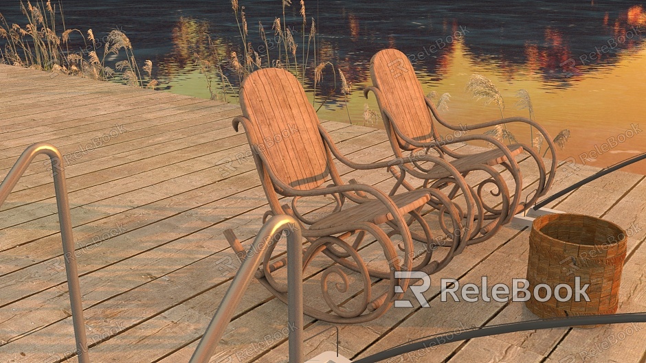 Fishing Lounger Landscape model