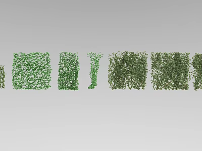Green Vines In Various Forms Showcase Natural Growth Patterns And Textures 3d model