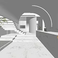 Quiet Front Desk 3d model