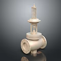 Industrial Valve with Spring Loaded Top and Flange End Connections