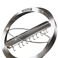 E-commerce Booth Display Aviation Aluminum Ladder With Sturdy Hooks And Modern Design