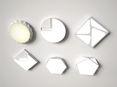 Modern Ceiling Lamp Ceiling Lamp Combination Geometric Ceiling Lamp Creative Ceiling Lamp Ceiling Lamp Wall Lamp Combination 3d model