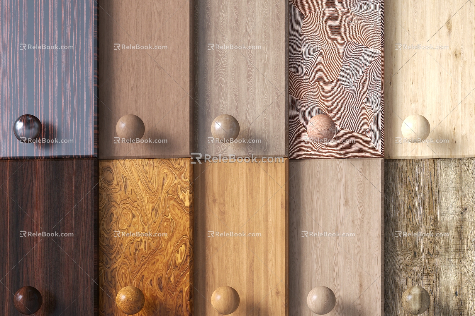 Wood veneer plank 3d model