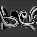 Silver Ring With Twisted Intertwined Curved Lines Modern Artistic Fashion Jewelry Accessory