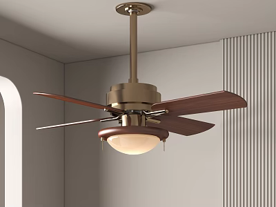 Modern fan light 3d model